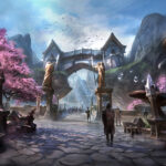The entrance to the Crypt of Hearts lies on the southeastern border of Rivenspire at the foot of the Wrothgar Mountains. Once an idyllic farming enclave, something evil has taken root here and destroyed the peaceful city of Heartland.