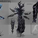 These Daedra, the harvesters, are often used by Molag Bal as overseers of cult activities. They’re frequent participants in rituals involving sacrifices or soul-stealing. Though they do have some measure of intelligence, their lack of culture or language places them below the Dremora in Daedric hierarchy.
