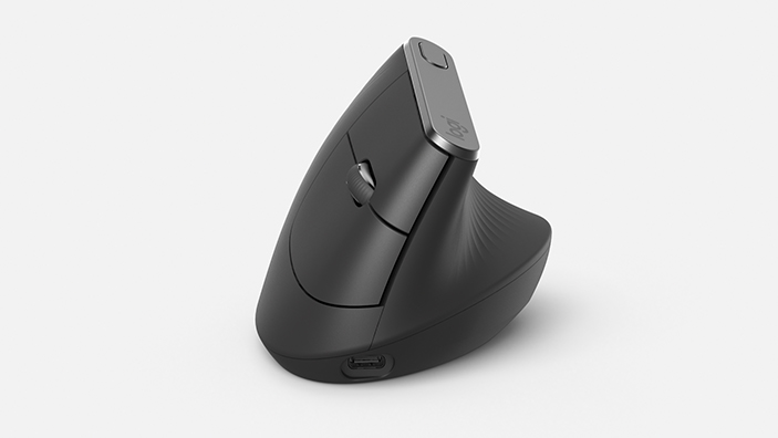 MX Vertical Advanced Ergonomic Mouse F.I. 5_Comfort From With Textured Surface 703 x 396 copy