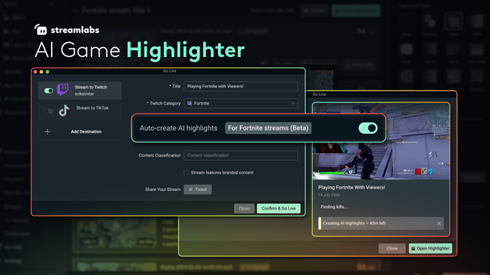 Streamlabs AI highligter
